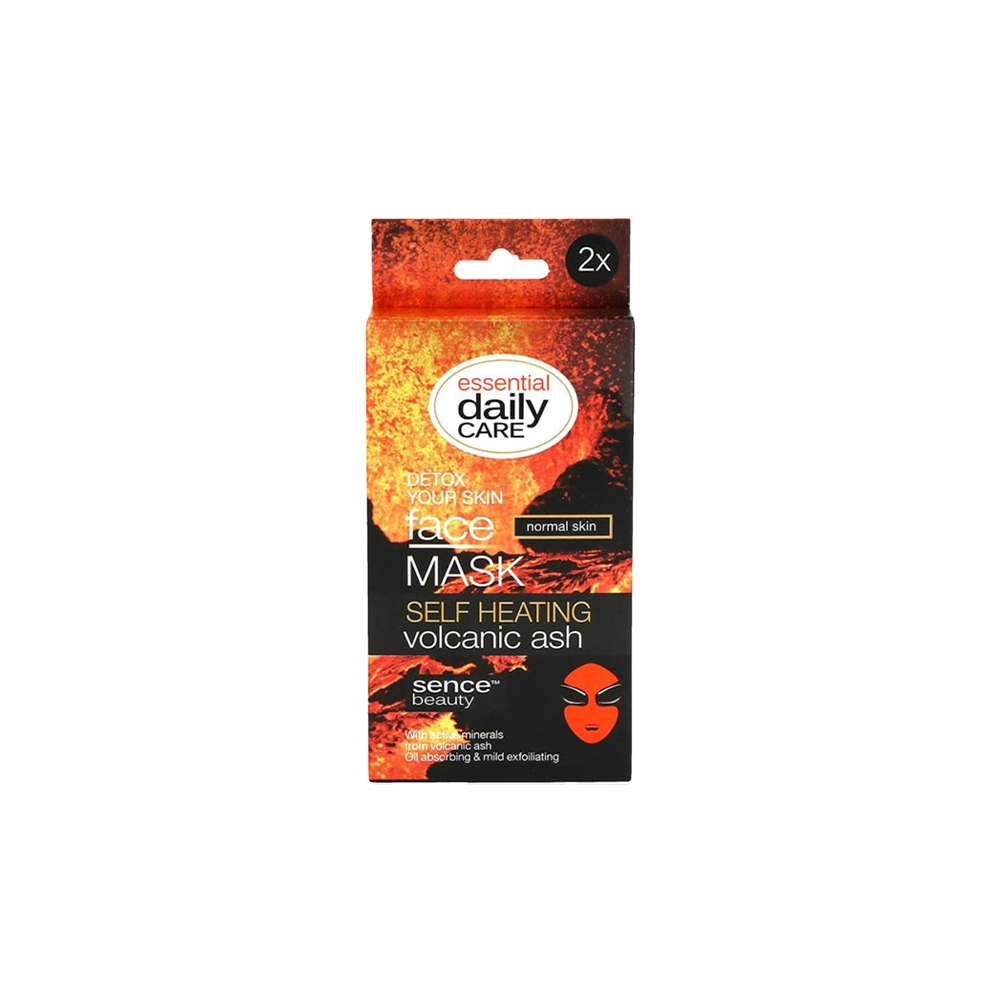 Sencebeauty Mask Volcanic Ash Facial (A+) Self Heating 2X6Gr