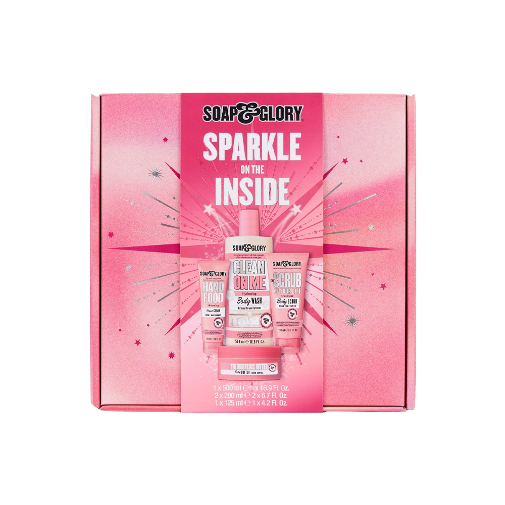 Soap & Glory Sparkle On The Inside 4 Piece Body gift set