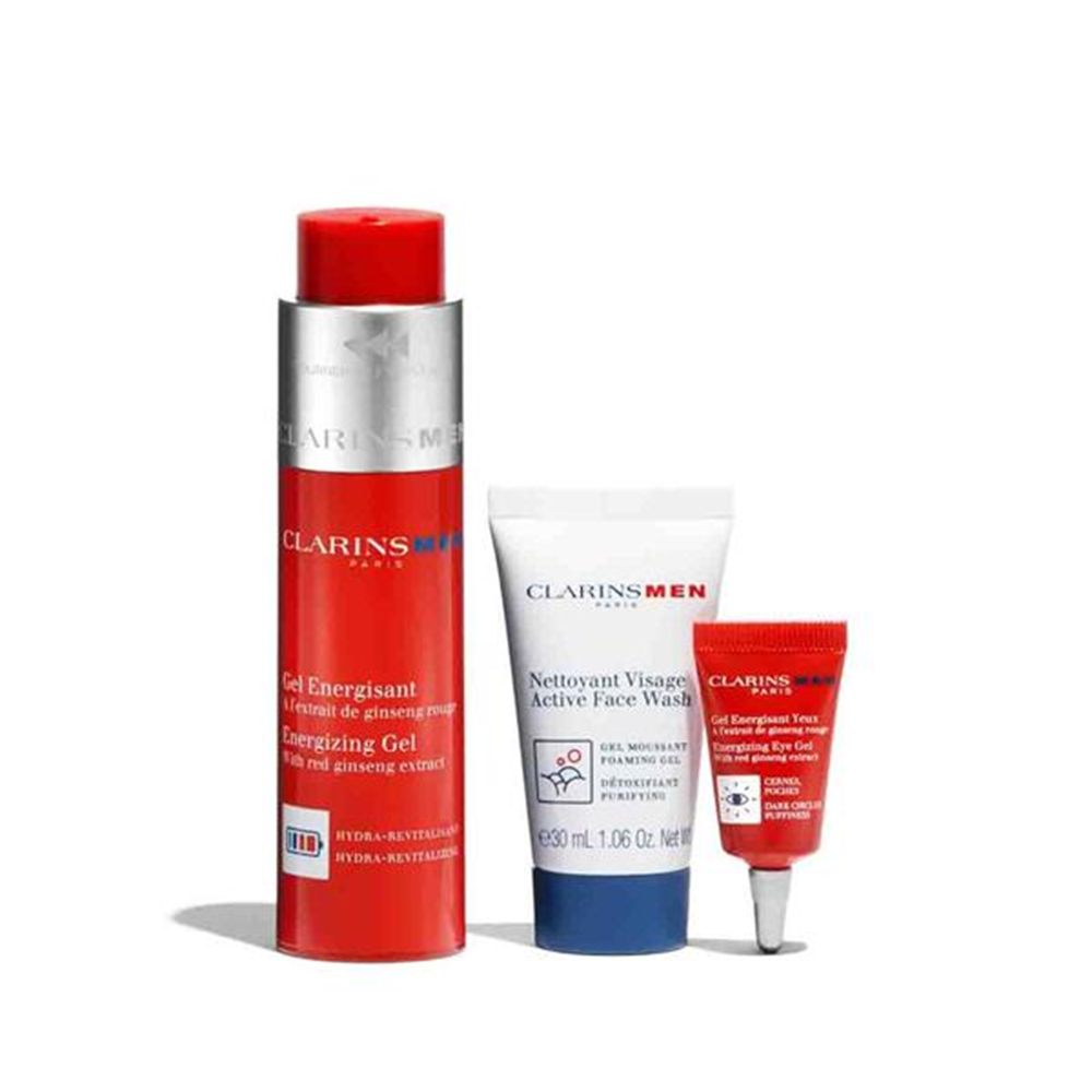 G.S MEN ENERGIZING GEL 50ML+ACTIVE FACE WASH 30ML+ENRGZNG EYE GEL 3ML+ DS SMPL